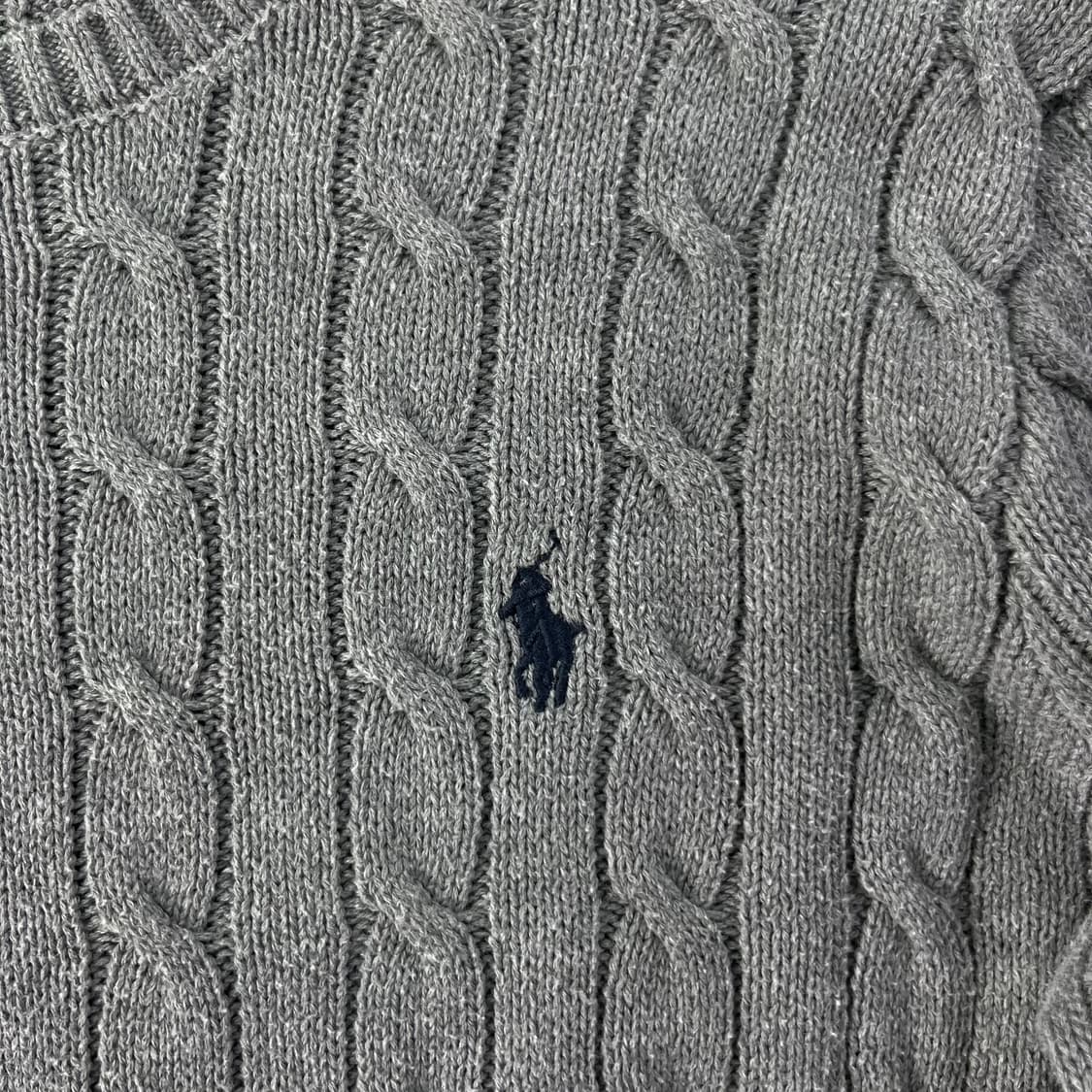 95 폴로랄프로렌 꽈배기 그레이 니트 상품이미지3