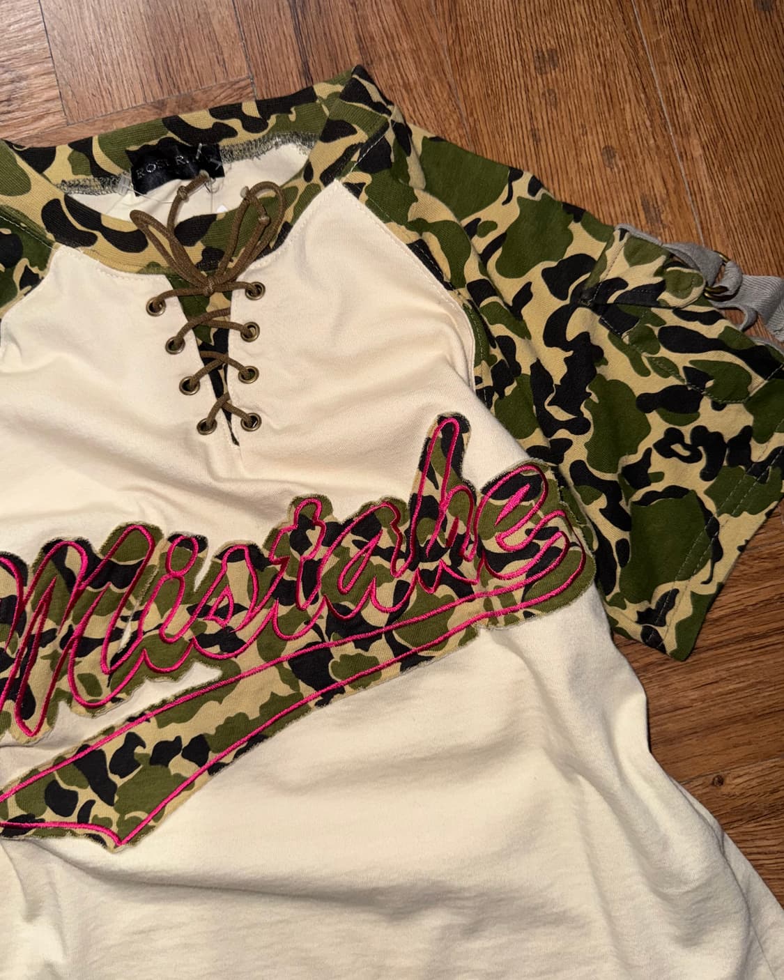 걸스 카모디테일 반팔  상품이미지4