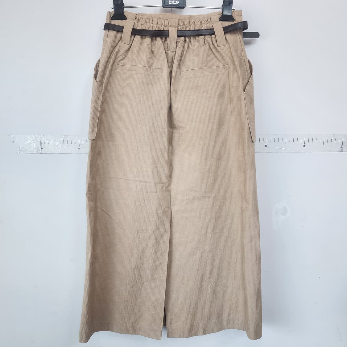 TAE JOON 베이지 코듀로이 벨트 스커트 상품이미지8