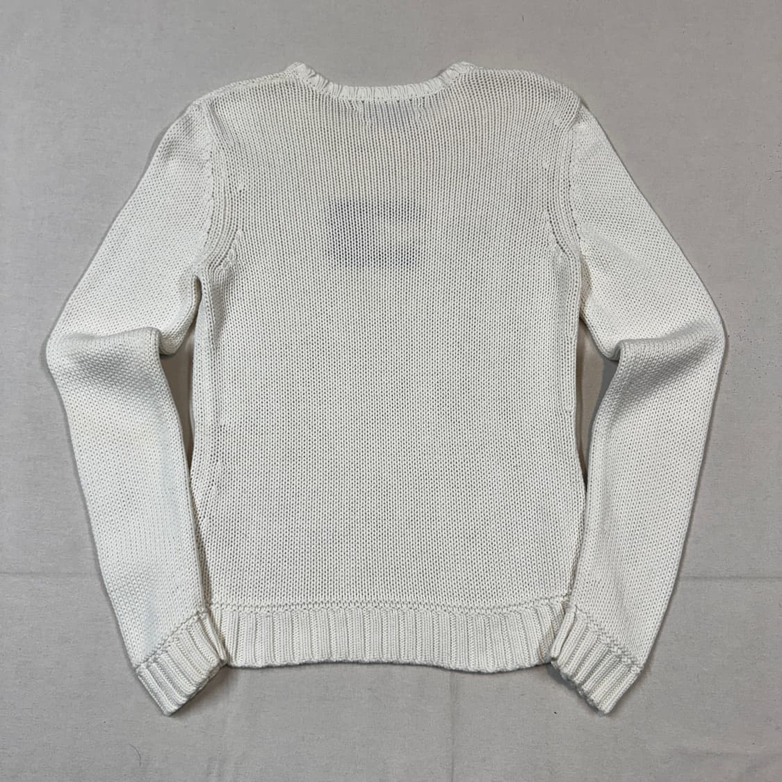 M) 타미힐피거 로고 헤비코튼 라운드넥 니트 상품이미지5