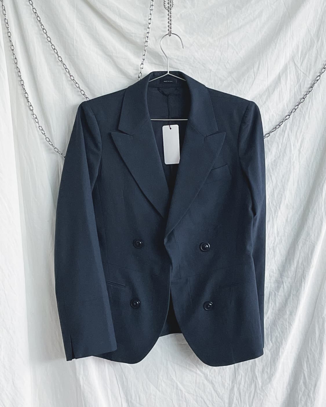 질샌더 히든 후크 슬림핏 크롭컷 블레이져 상품이미지4