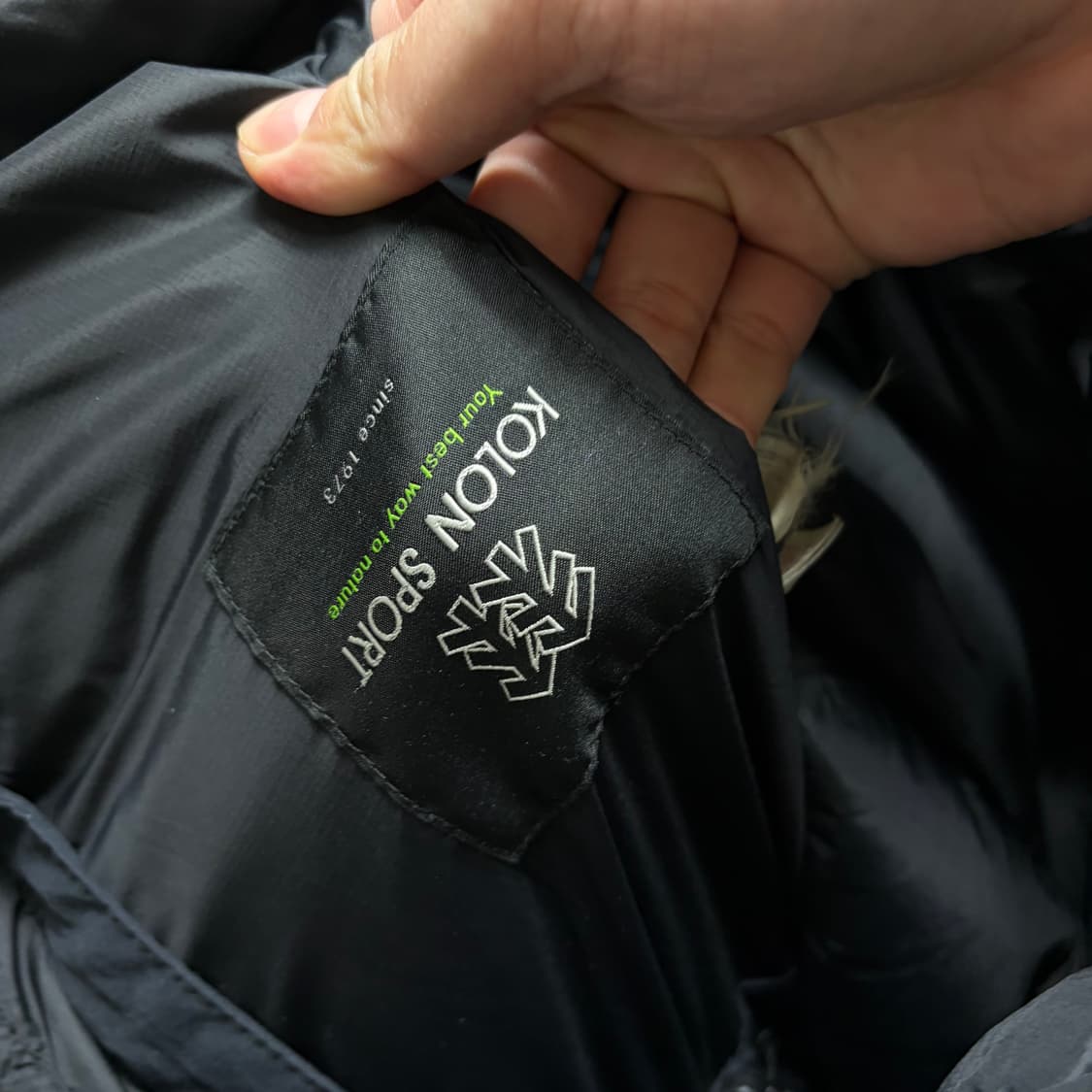 코오롱 스포츠 여성 구스다운 윈드스토퍼 800 롱패딩 M/95  상품이미지6