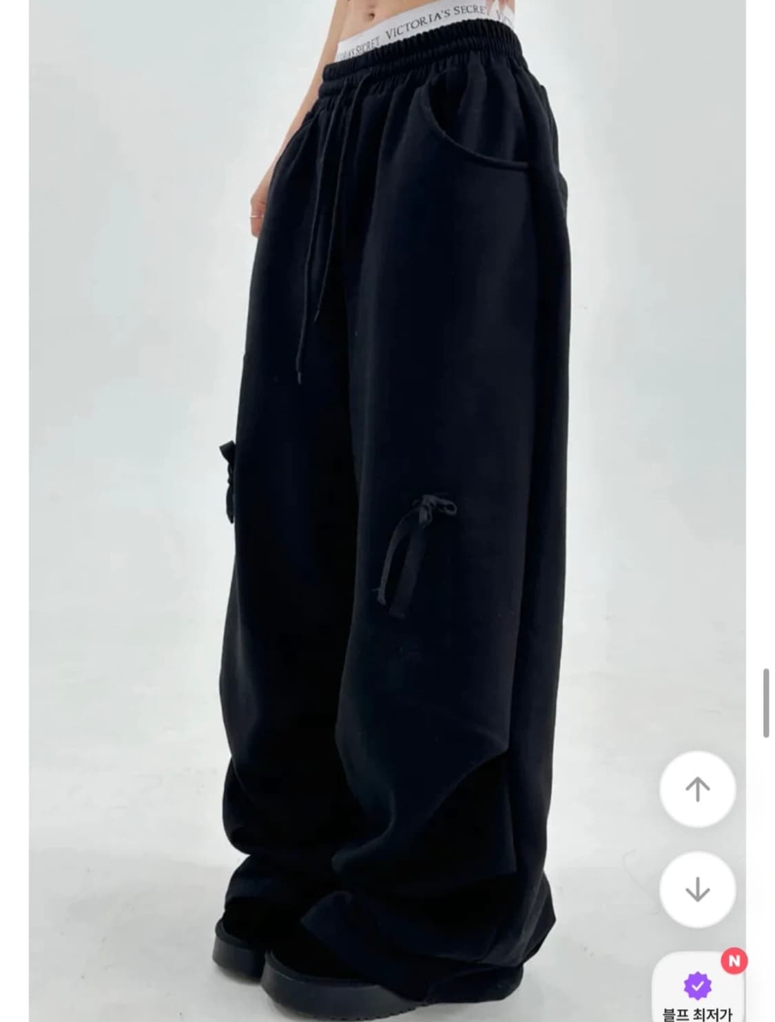 기모 리본 셔링 트레이닝 상품이미지2