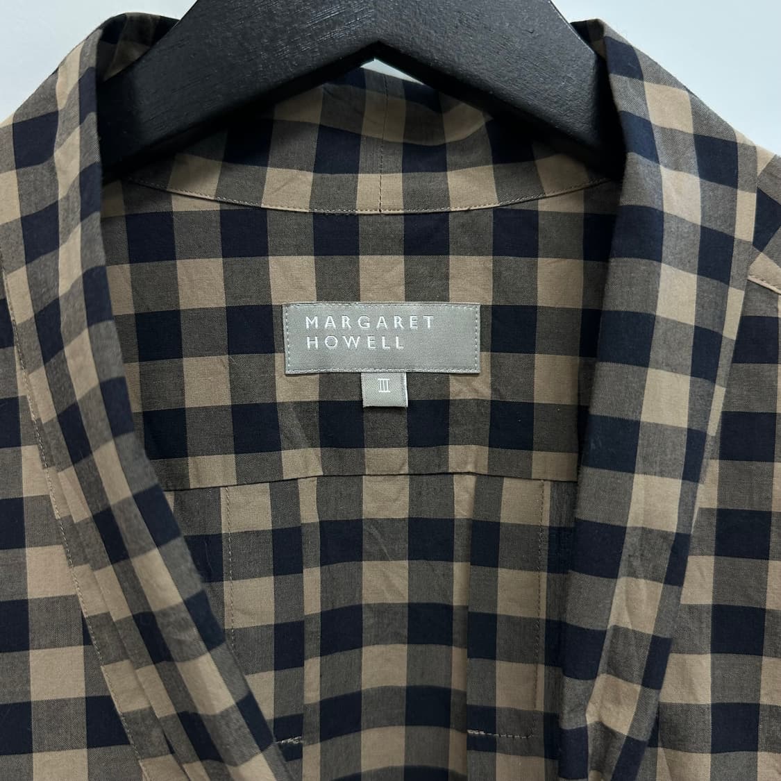 마가렛호웰 보우타이 리본 체크 셔츠 상품이미지5