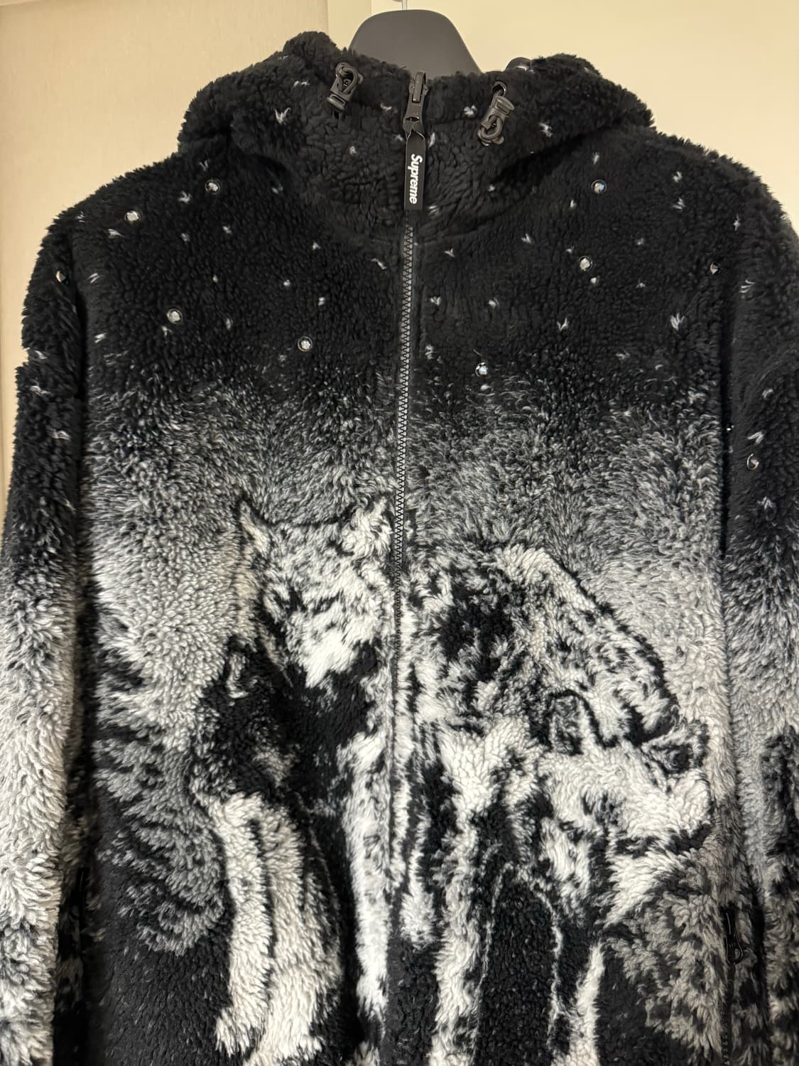 슈프림 x B.B. 사이먼 리버시블 후드 플리스 자켓 블랙 25FW XL 상품이미지2