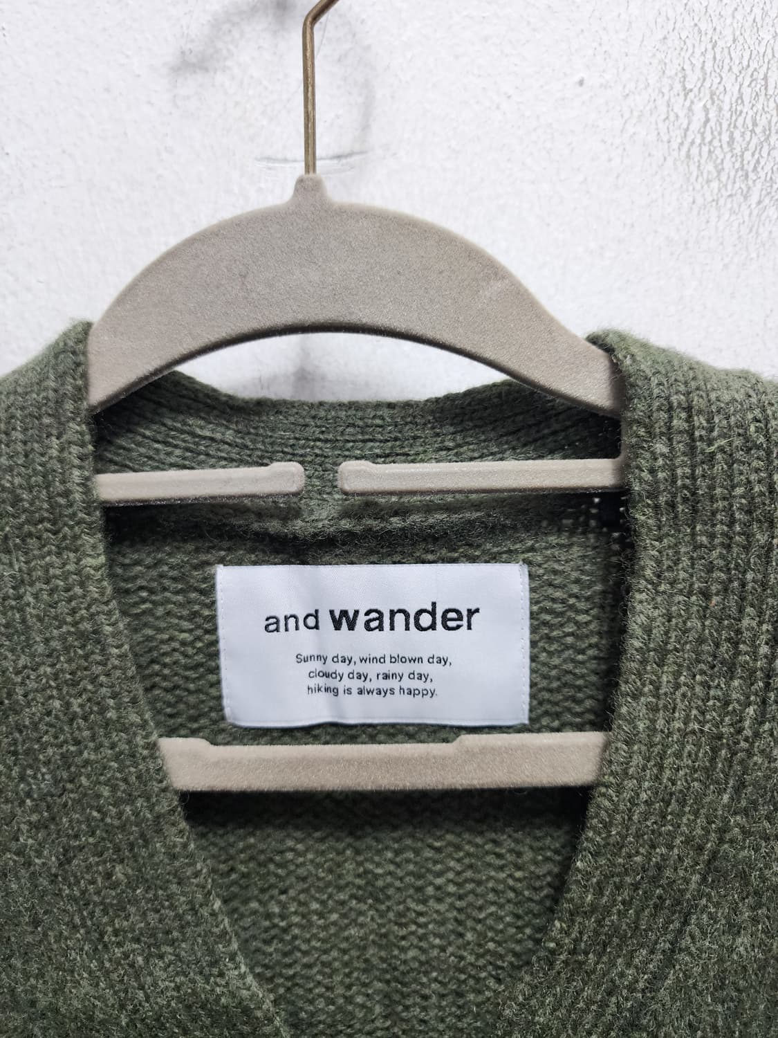 and wander 앤드원더 wool 니트 가디건  상품이미지5