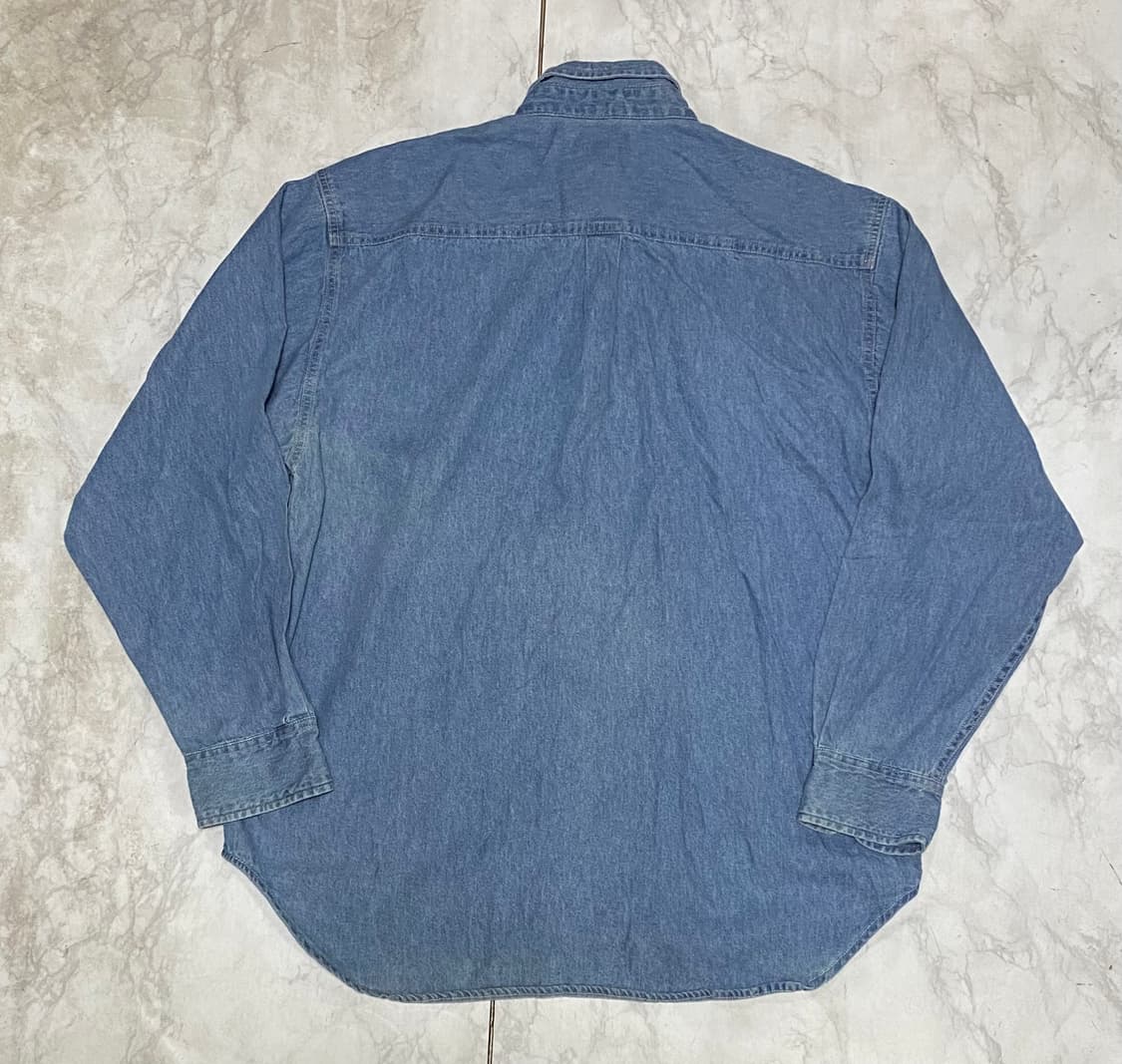 빈티지 오버핏 청 셔츠 아메카지 스트릿 105 상품이미지4