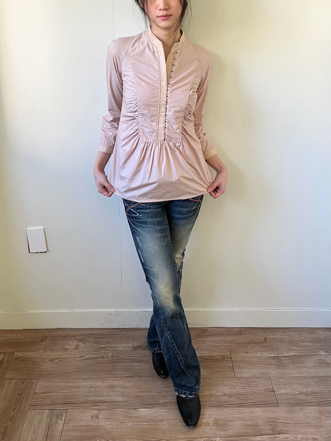 GUCCI 인디핑크 후크 블라우스 상품이미지5