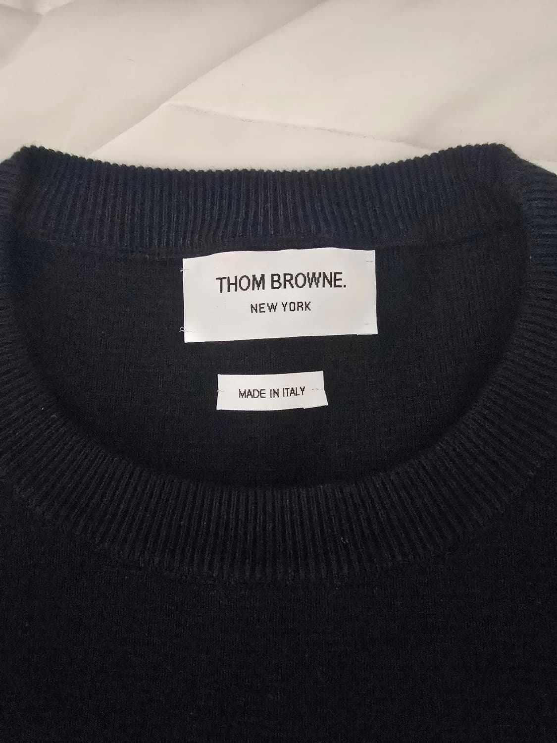 톰브라운 밀라노 스티치 니트 네이비 4사이즈 상품이미지1