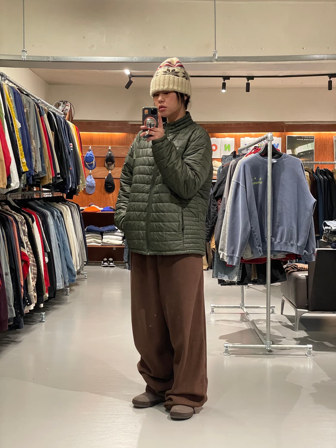 빈티지 경량패딩   상품이미지4