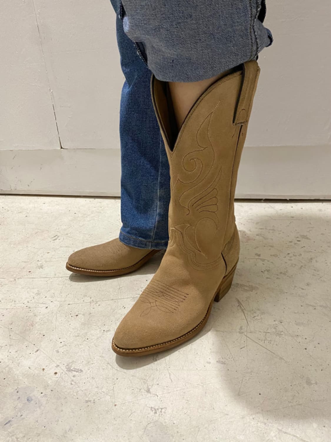 ABILENE suede western boots 스웨이드 웨스턴 부츠 상품이미지1