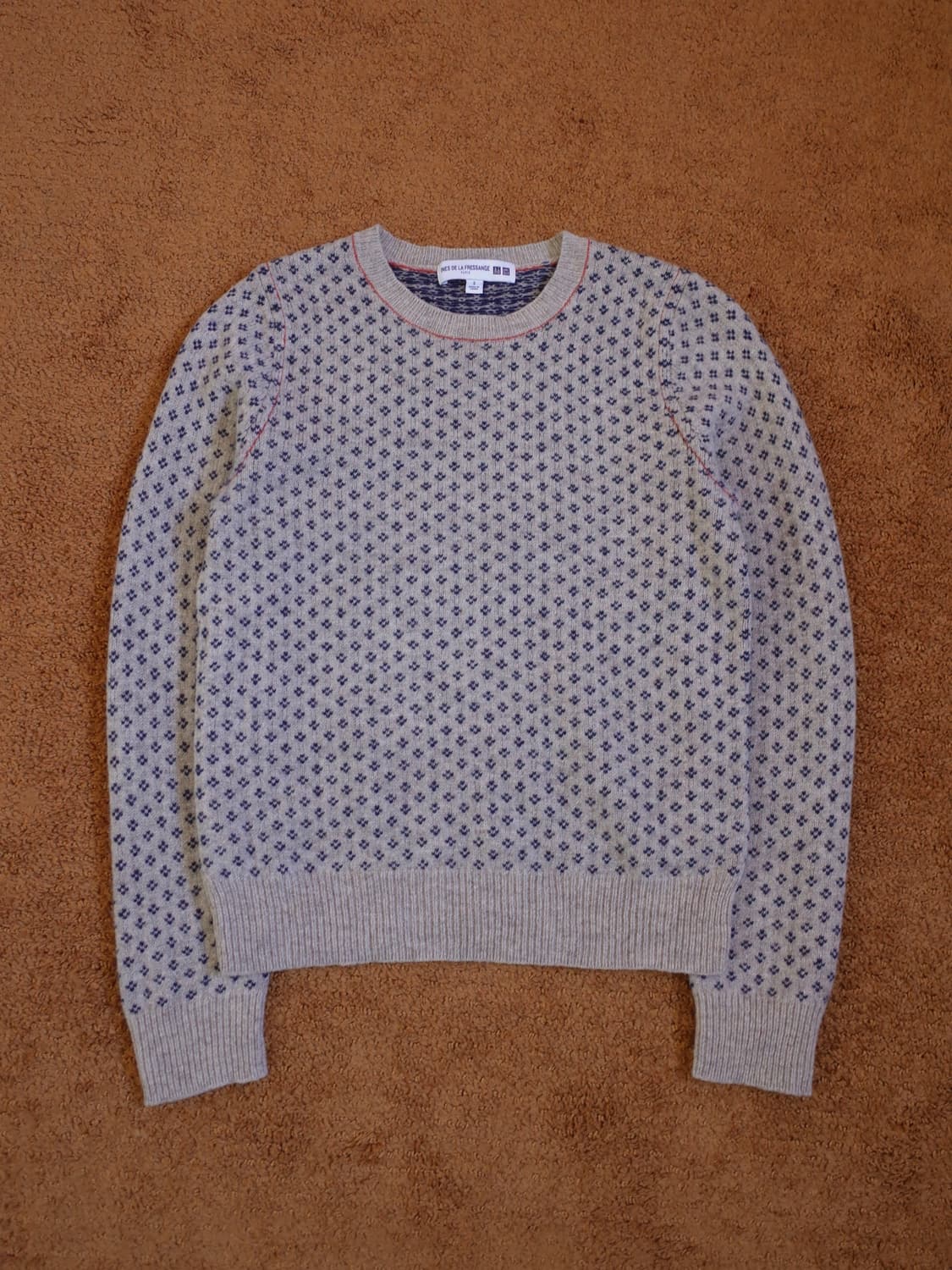 이네스 드 라 프레상쥬 × 유니클로 울 니트 스웨터 상품이미지1