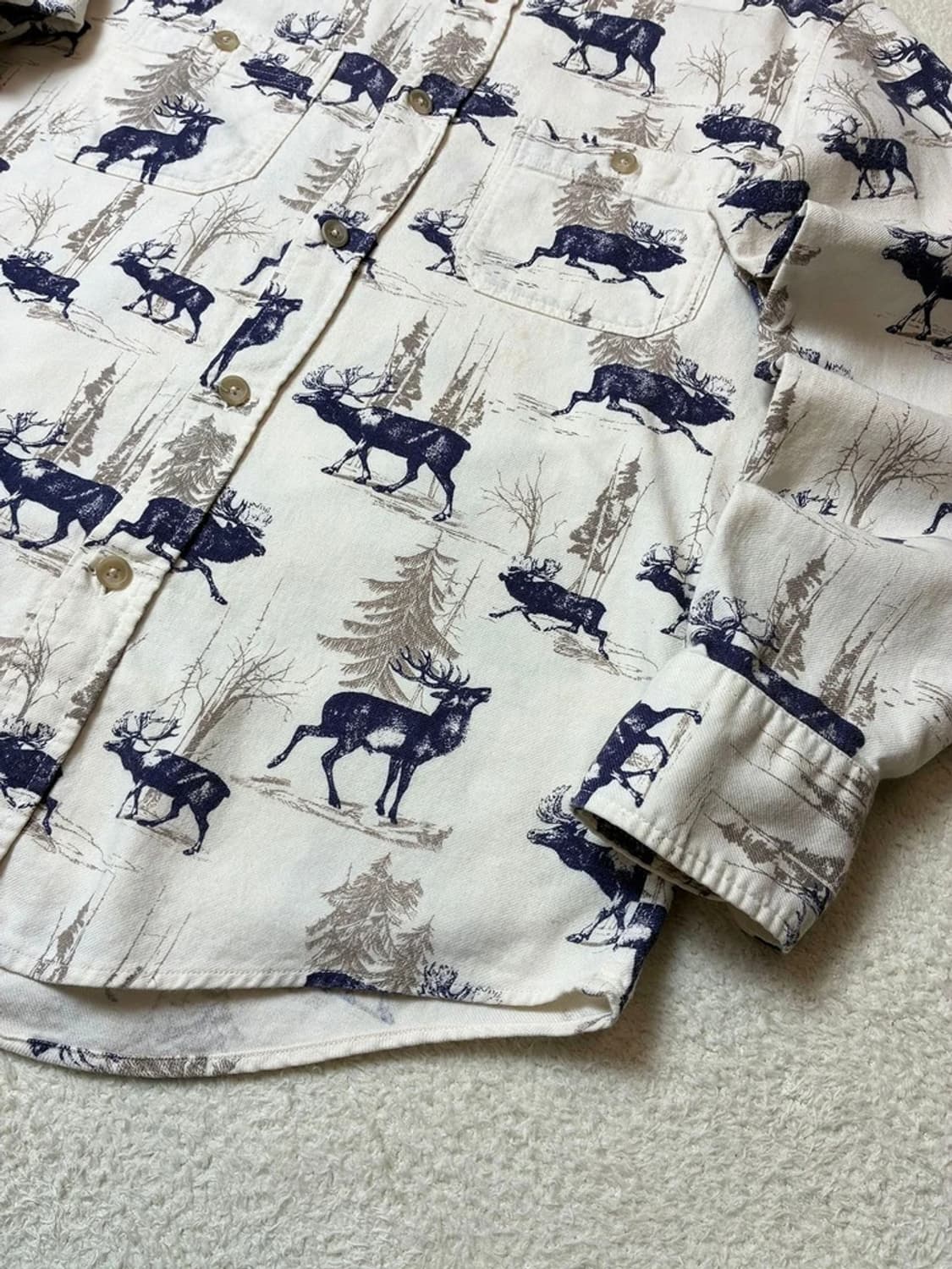 GREEN LABEL RELAXING 00's 순록 패턴셔츠 PN6309 상품이미지5