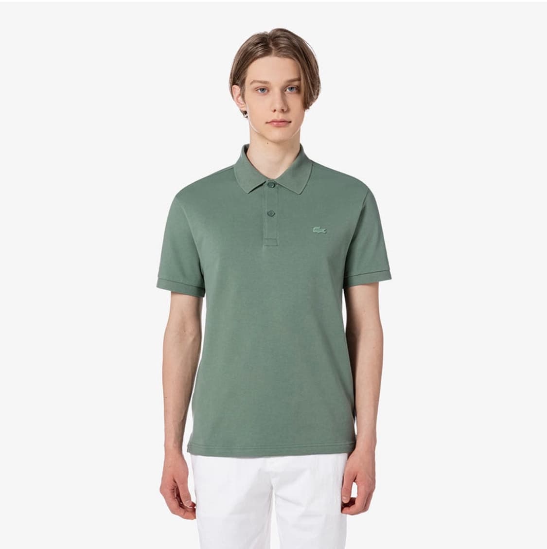 미개봉 라코스테 컬러크록 폴로 피케티 반팔100 다크카키 상품이미지1