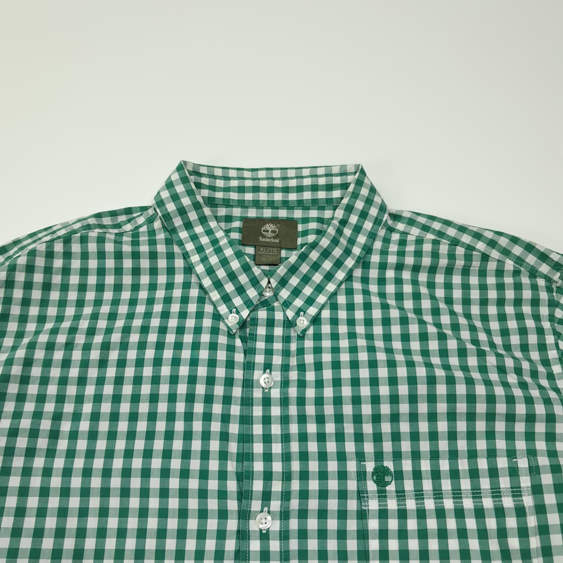 CL730 XL 팀버랜드 클래식 깅엄체크 그린 셔츠 남방 상품이미지2