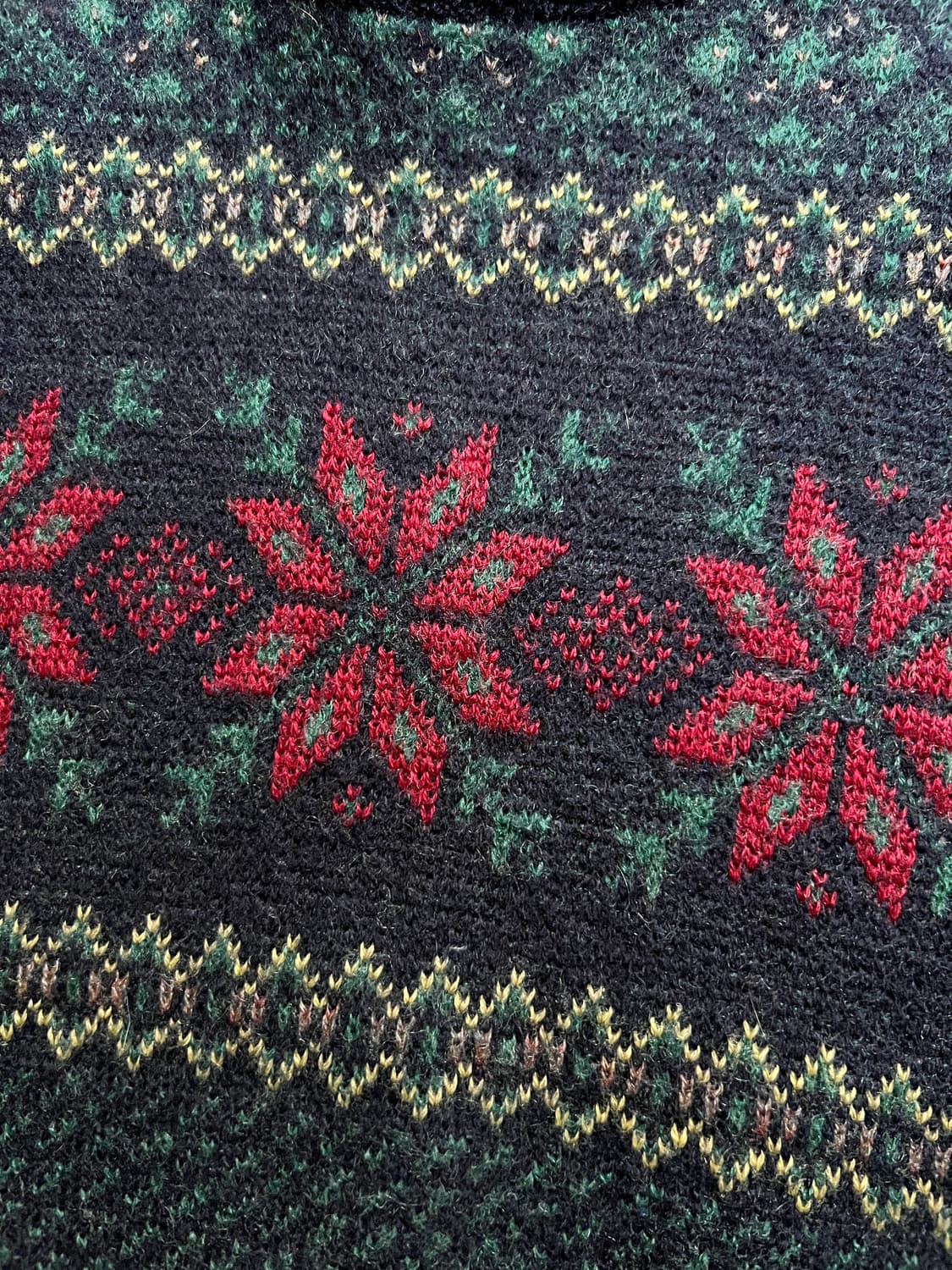 [S]90's 엘엘빈 아일랜드제 노르딕 패턴 울 니트 상품이미지3