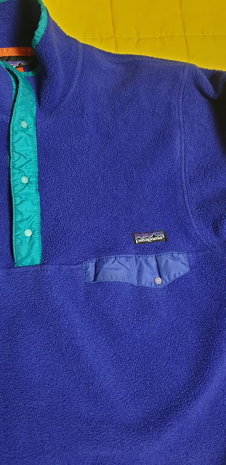 파타고니아 90s 빈티지 신칠라 스웨터 퍼플 남성 S , 여성 M 공용 상품이미지4