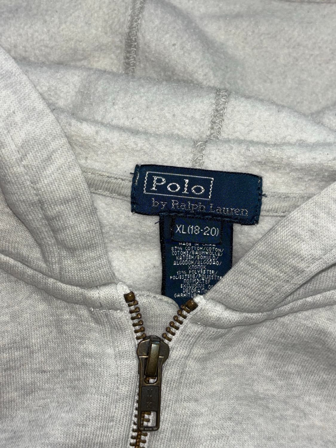 폴로 랄프로렌 빅포니 그레이 후드 집업 상품이미지7