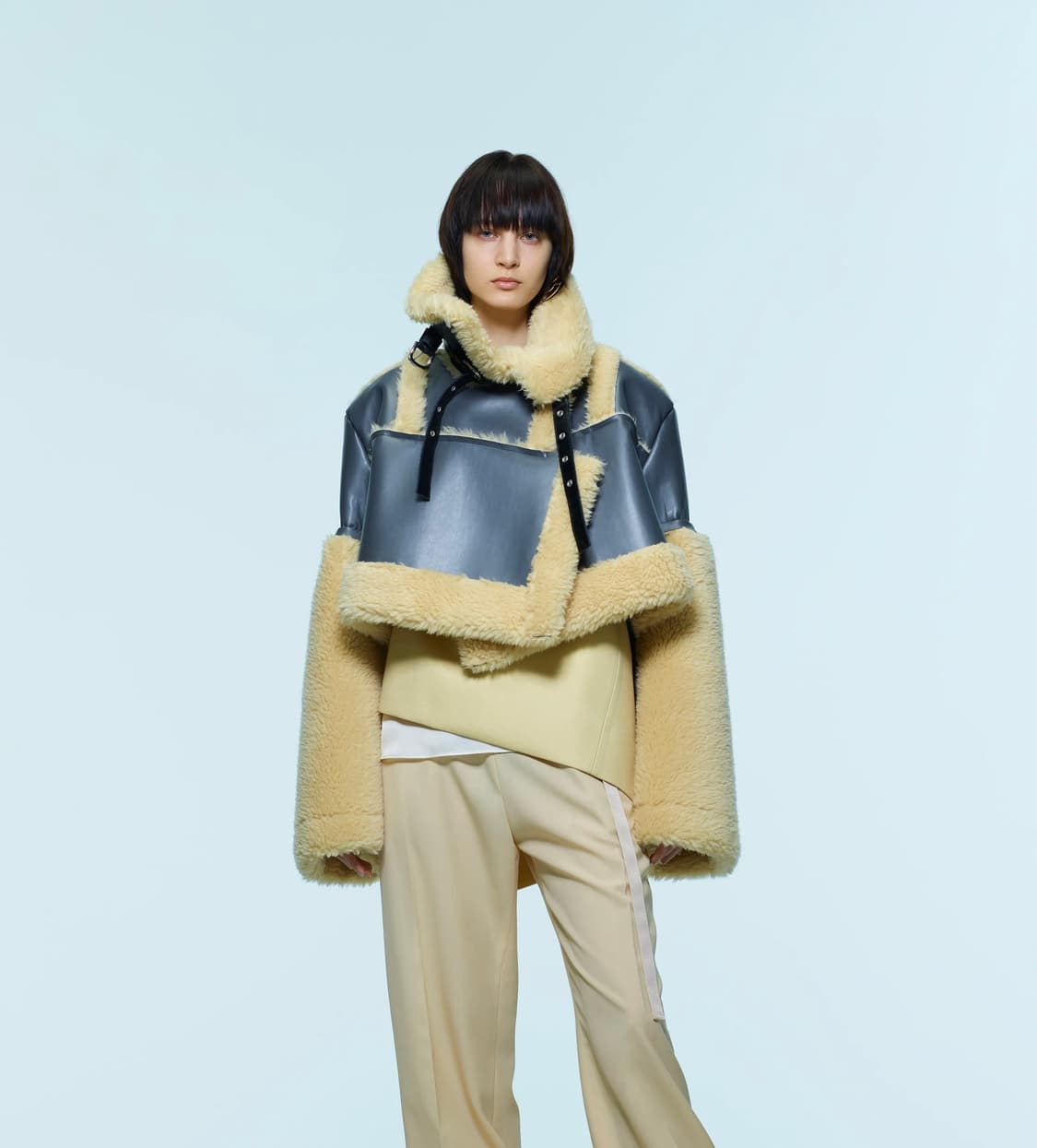 (택o) Sacai 22fw 시어링 무스탕 상품이미지2