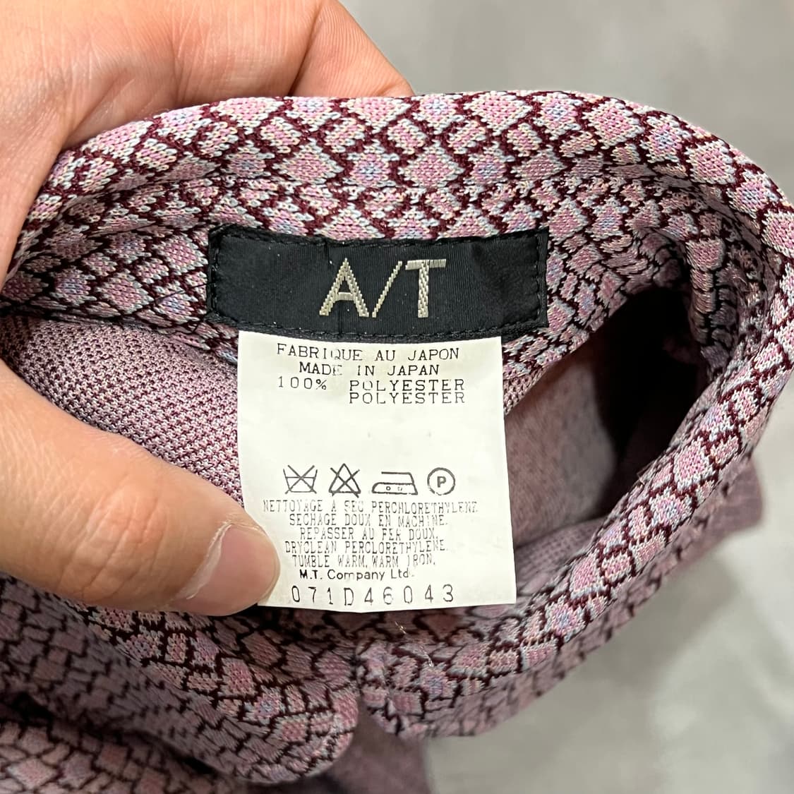  A/T 패턴 카라 하프 원피스 y16834 상품이미지6