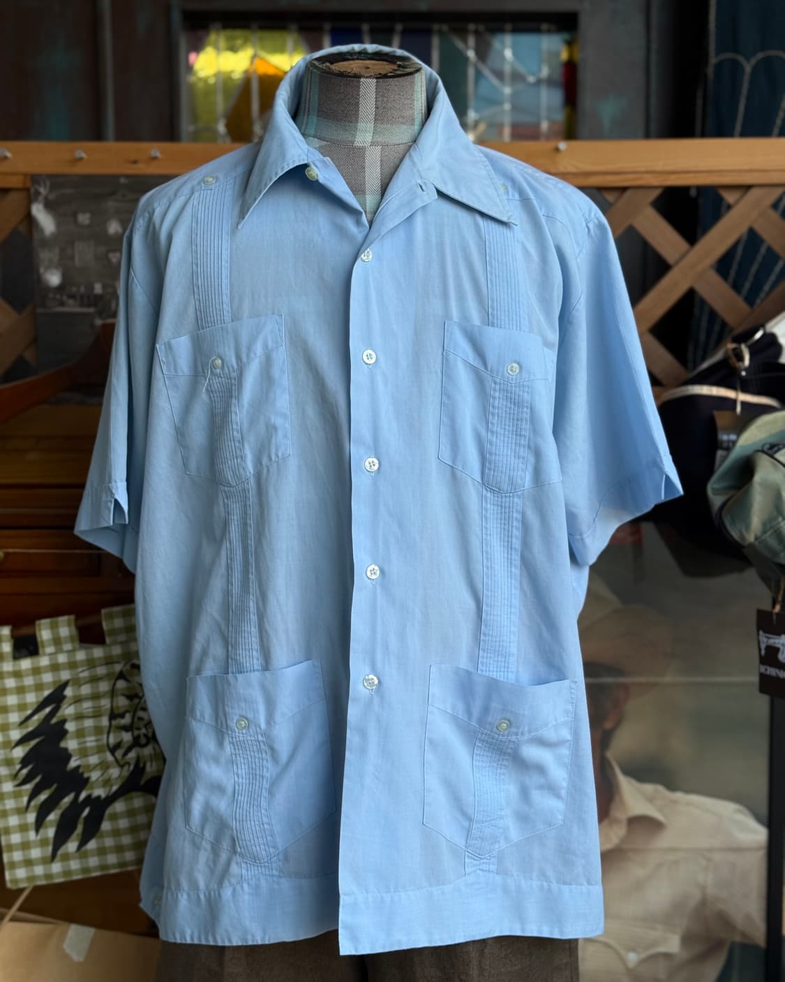 70-80's Guayabera 구아야베라 셔츠 M 상품이미지7