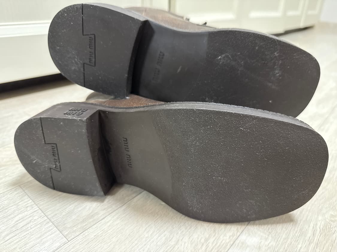 MiuMiu 바이커롱부츠 브라운 38  상품이미지2