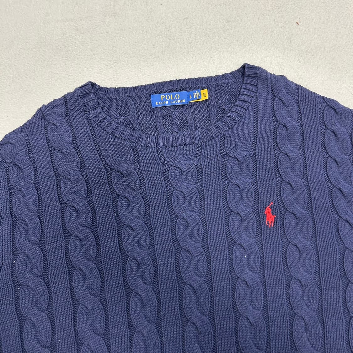Polo Ralph Lauren navy cable knit 상품이미지5