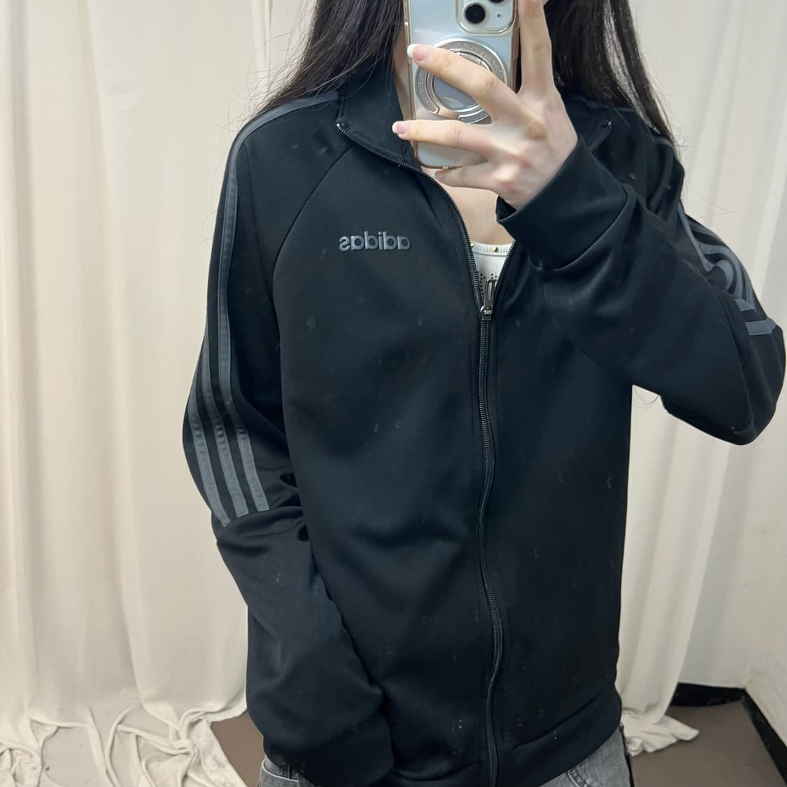 Adidas black grey jersey 상품이미지2