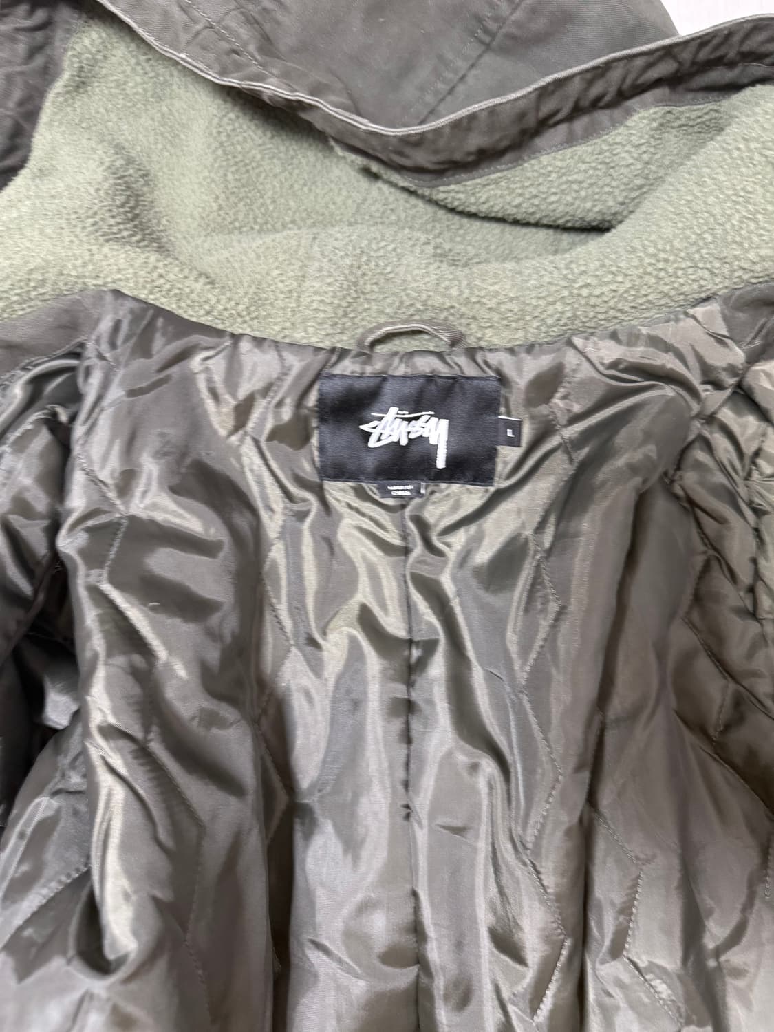 스투시 밀리터리 몰스킨 파카 L 상품이미지4