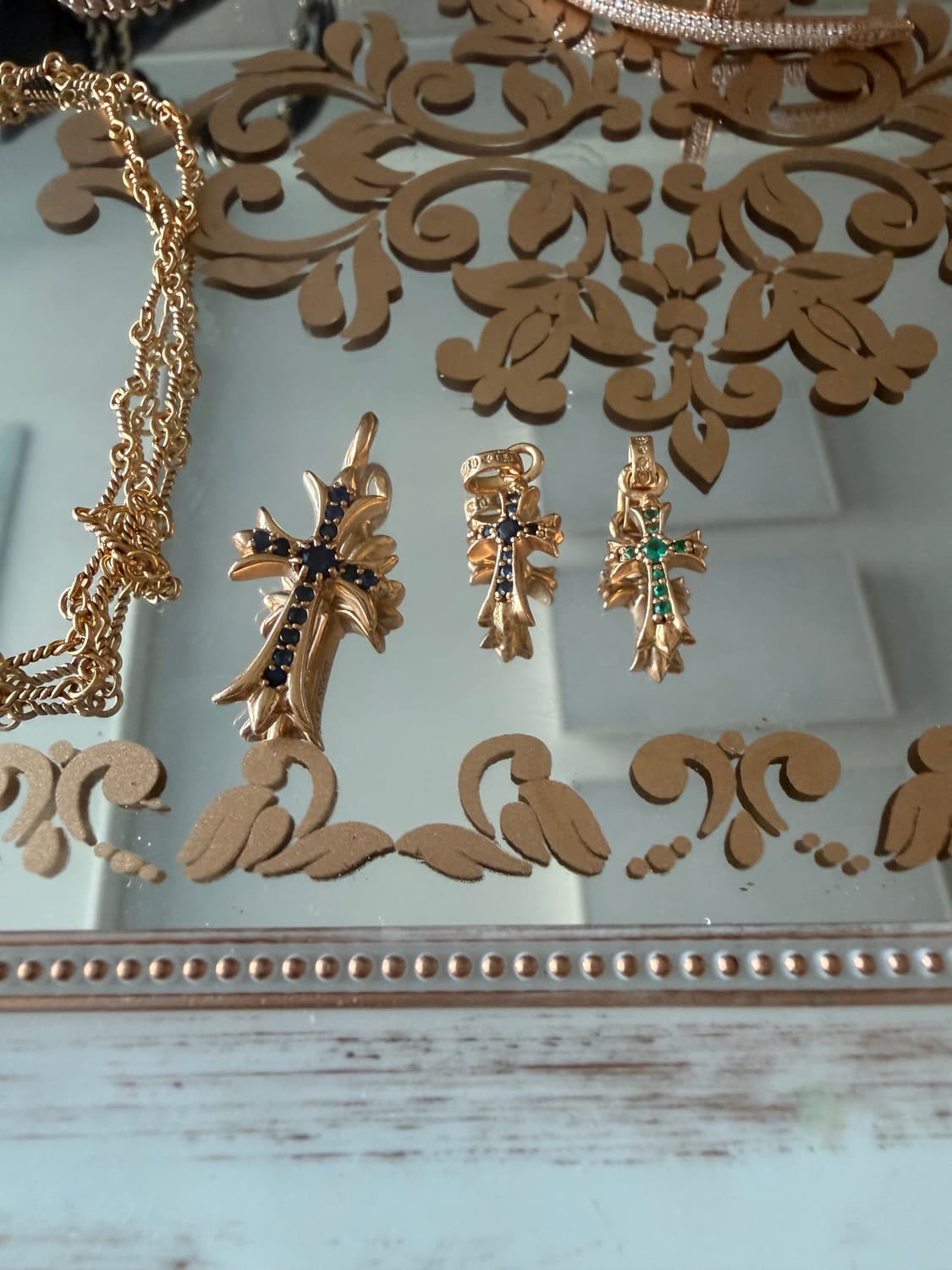 크롬하츠 22k 타이니(사파이어) 베이비펫(사파이어,에메랄드) 상품이미지3