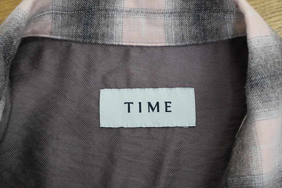 TIME 타임 체크 셔츠 도톰~ 25년식 한섬 상품이미지5