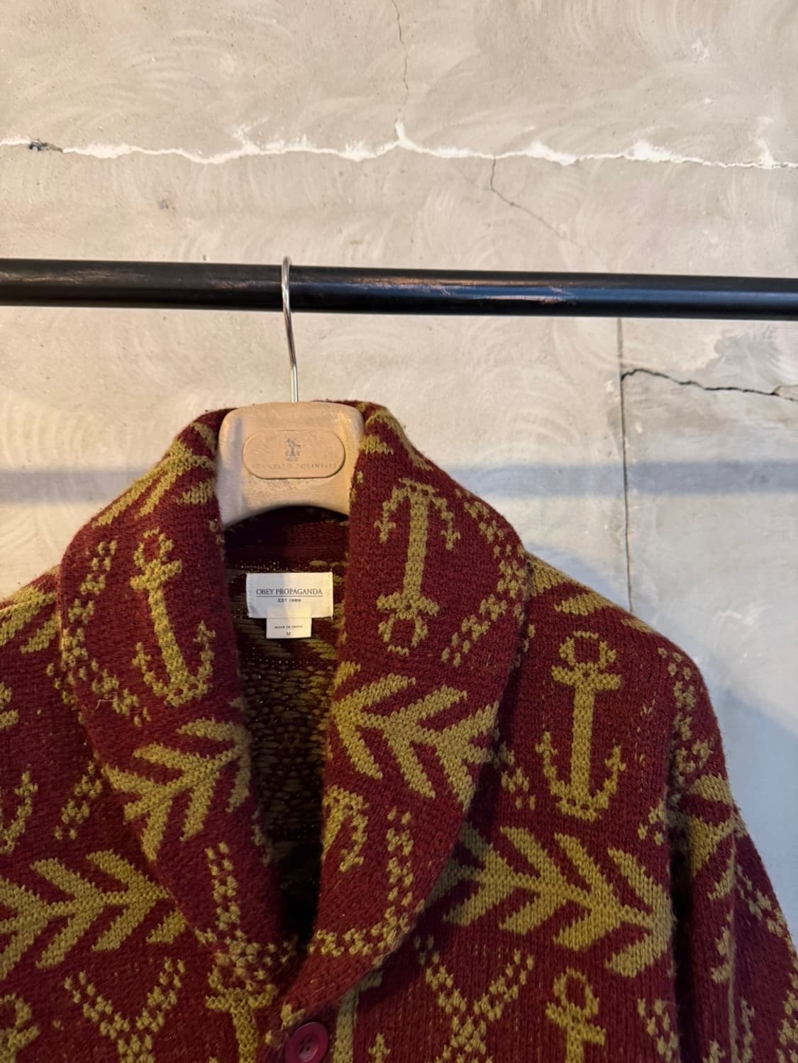 오베이 프로파간다 숄칼라 가디건 100 상품이미지8