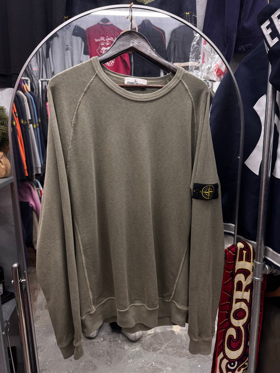 국내매장정품qr) 스톤아일랜드 맨투맨 코튼맨투맨 상품이미지1