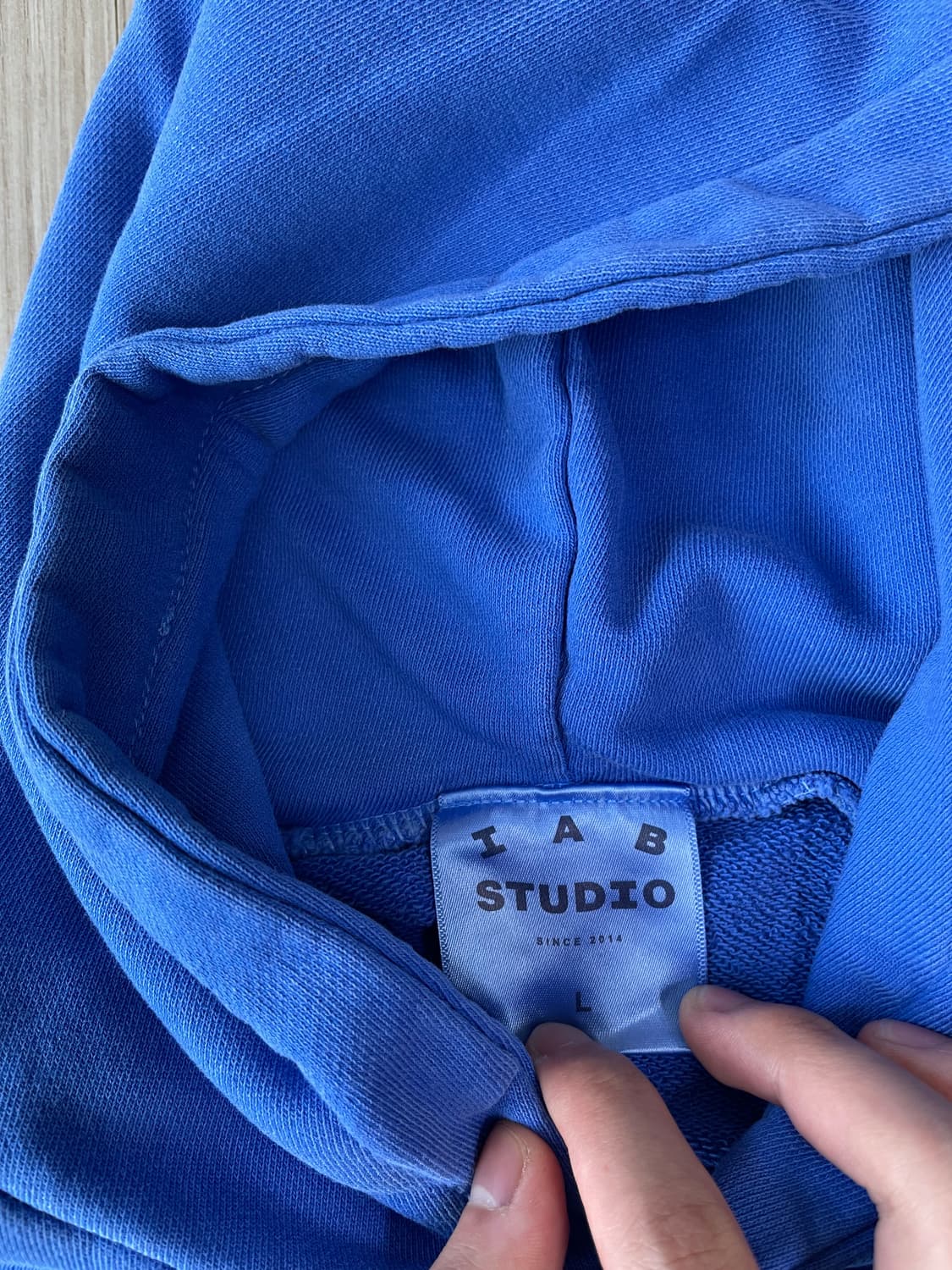 [새상품] 아이앱 스튜디오 피그먼트 후드 로얄 블루 상품이미지8