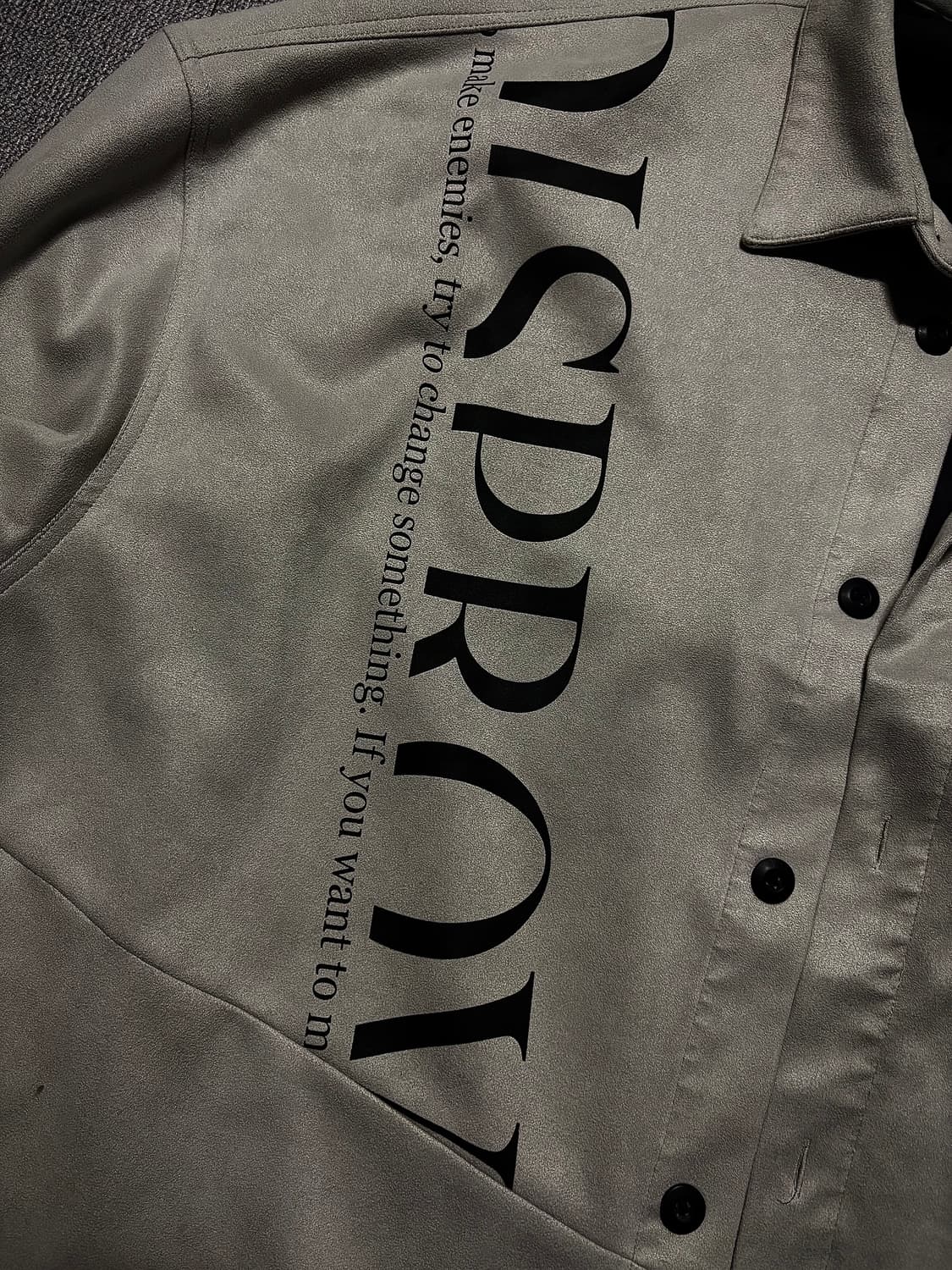 Rings 링스 긴소매벨루어 영문 셔츠 상품이미지4