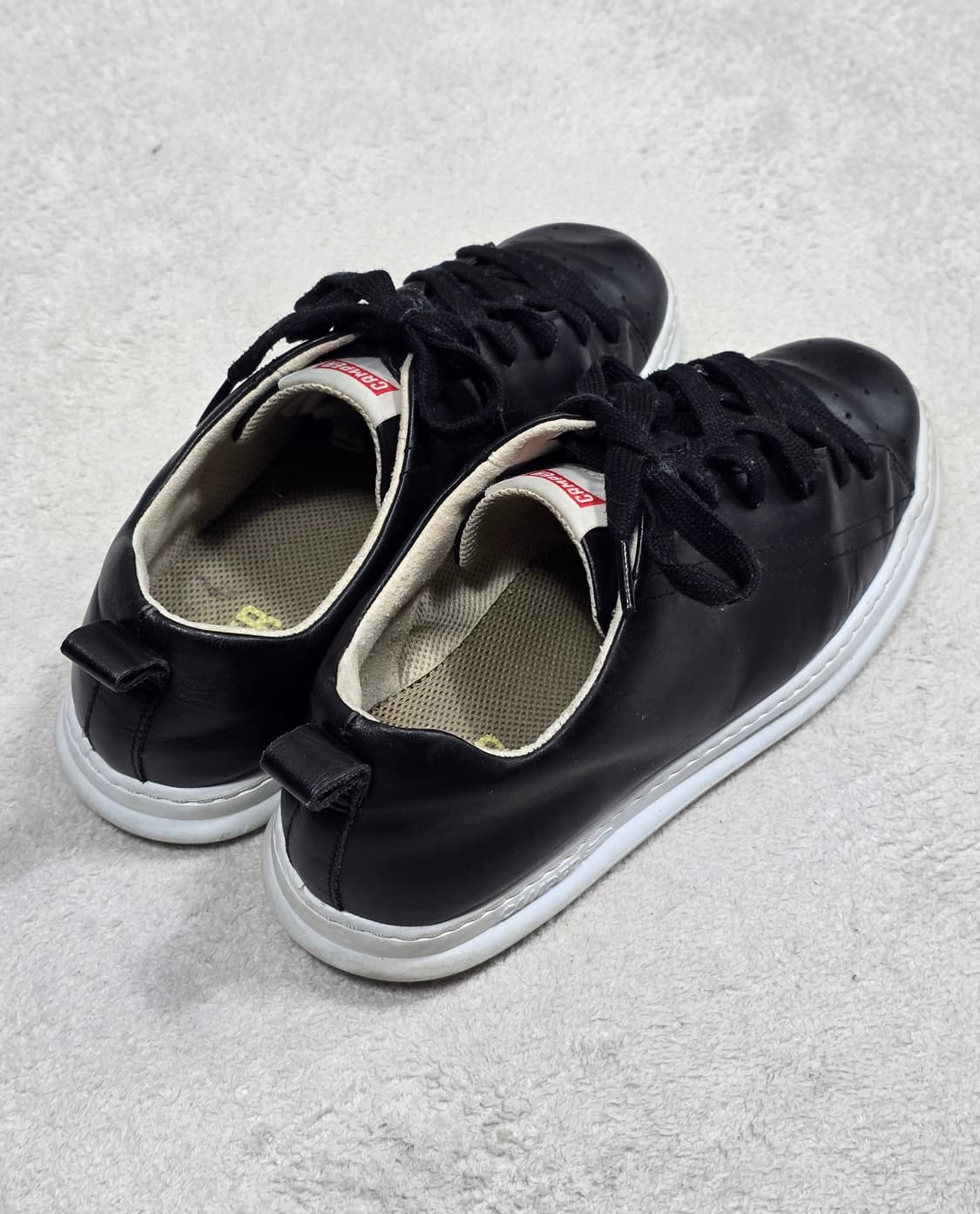 Camper 캠퍼 블랙 레더 스니커즈 41사이즈 상품이미지4