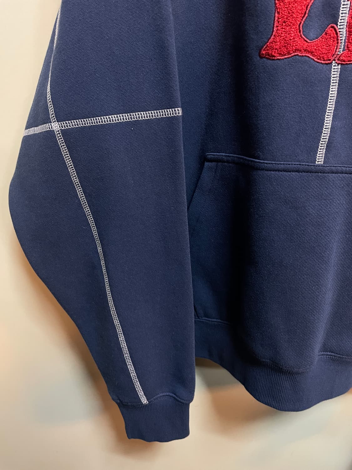 야드세일 자블레즈 블루 기모 후드티(새상품) 상품이미지5