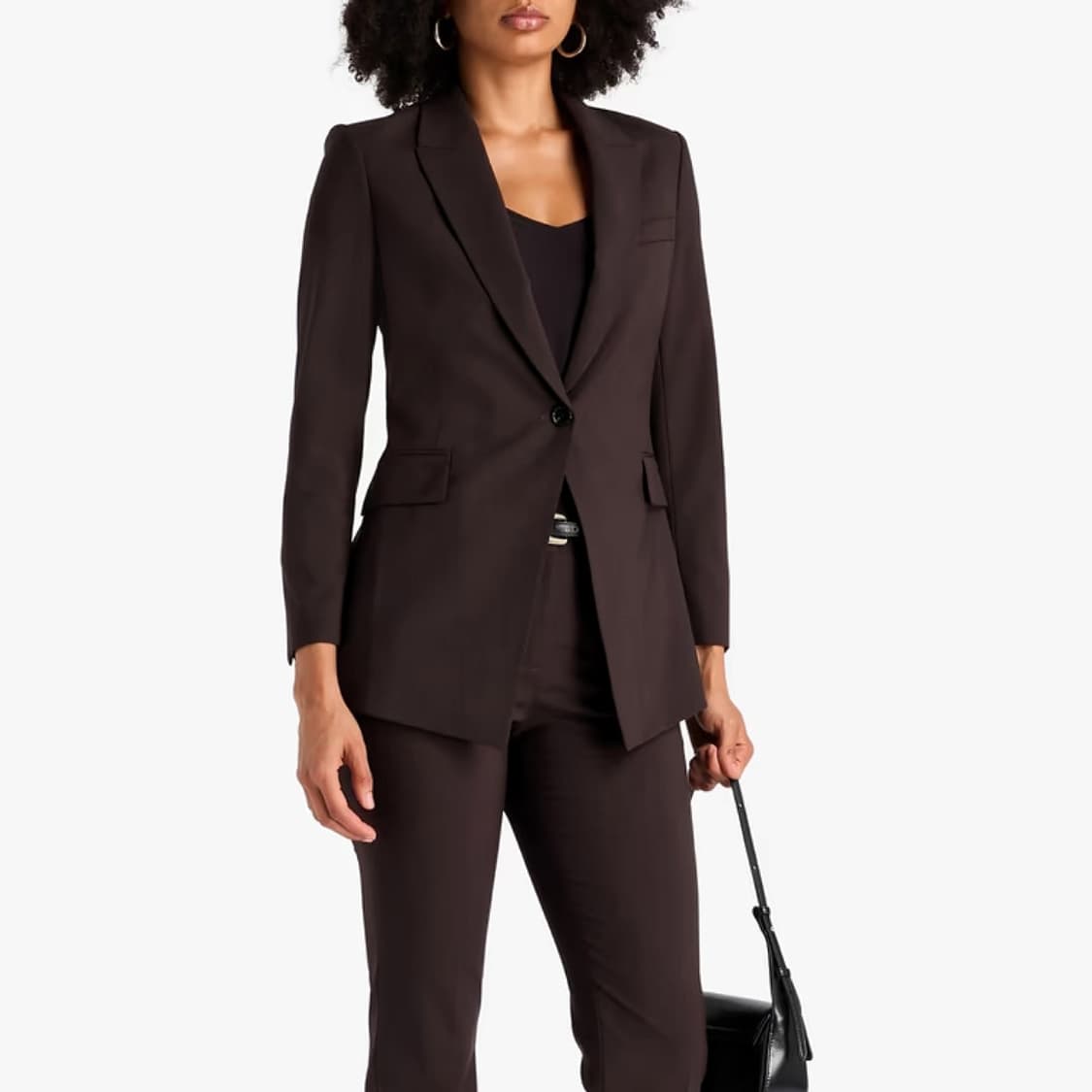 띠어리 울 블렌드 버건디 블레이저 상품이미지1