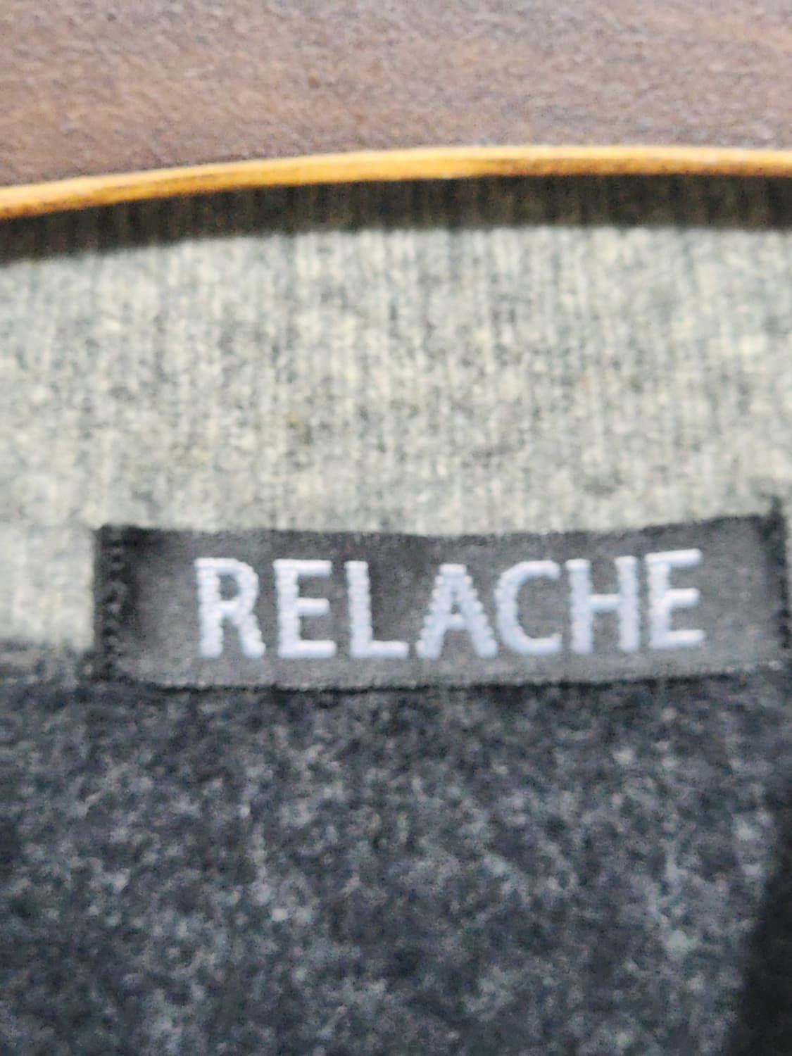 (XL) 반폴라 캐시미어 니트 차콜 무지 반목 스웨터  상품이미지3