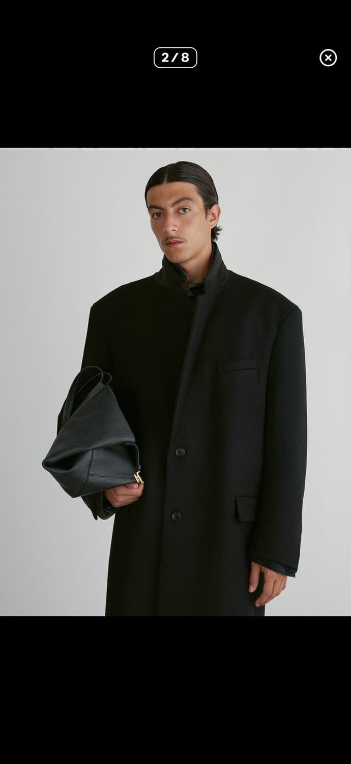 S->M 교환) 렉토 타스마니아 싱글 코트 블랙 상품이미지1