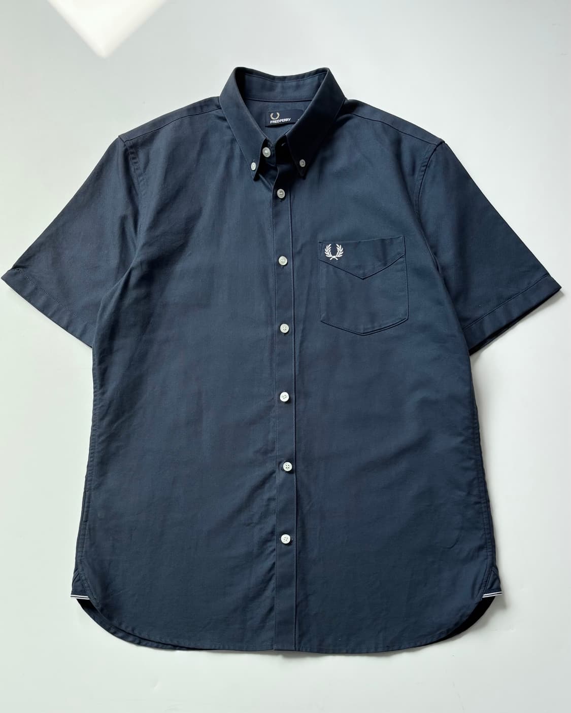 Fredperry 프레드페리 네이비 반팔 셔츠 상품이미지4