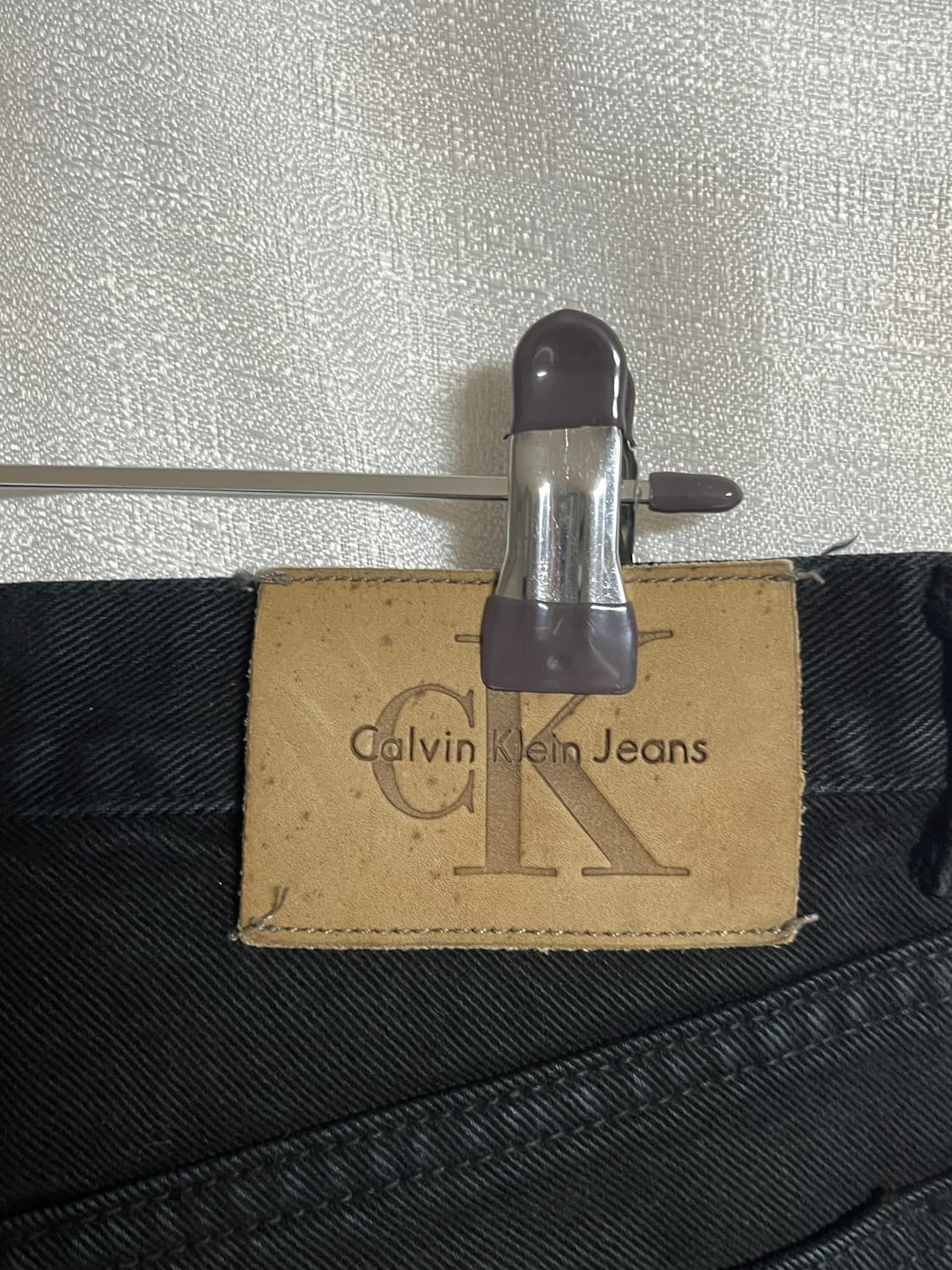 CK 캘빈클라인 배기핏 데님팬츠 블랙진 26 상품이미지6