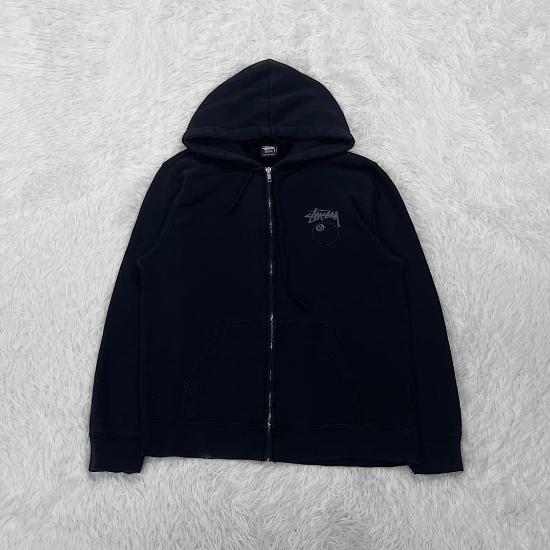 스투시 Stussy 8볼 후드집업 블랙 상품이미지2