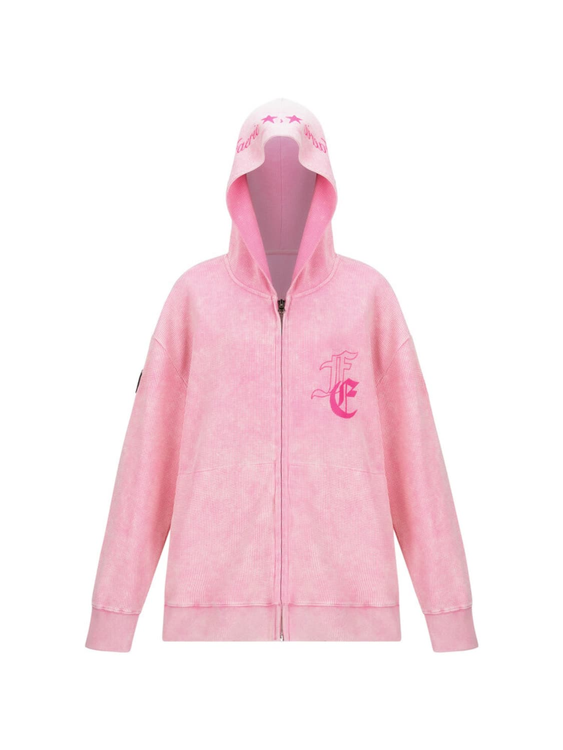샵페어리 와플 후드집업 neon pink 택O새상품 상품이미지1