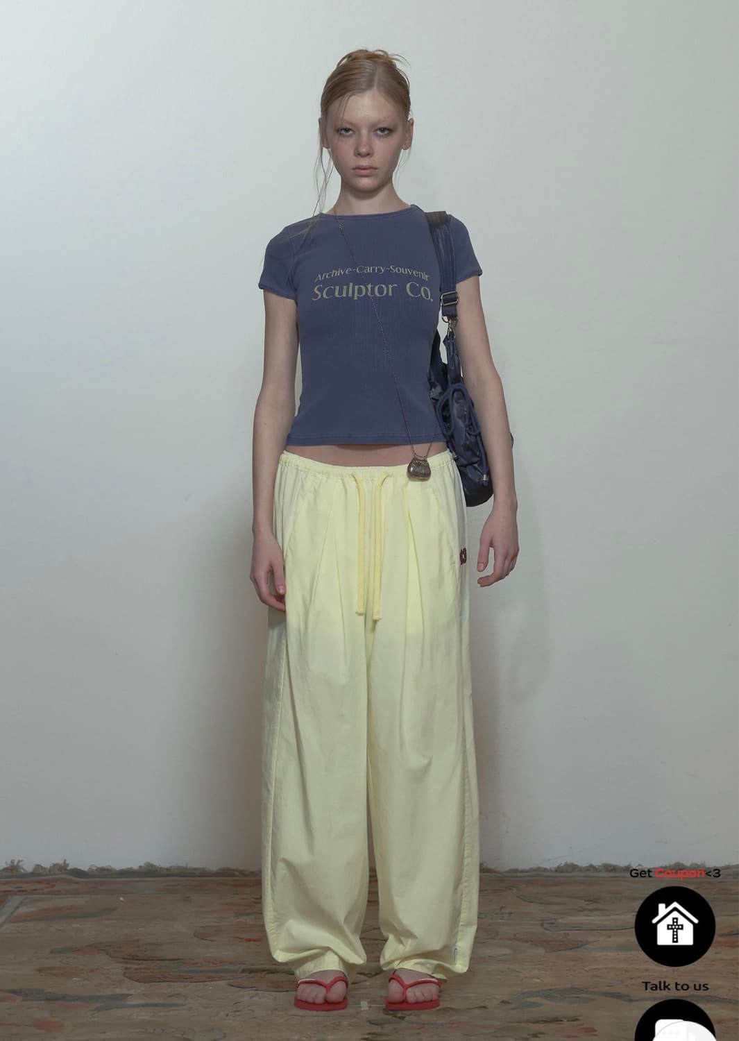 스컬프터 아카이브 피그먼트 베이비 티셔츠 (더스티 블루) 상품이미지2