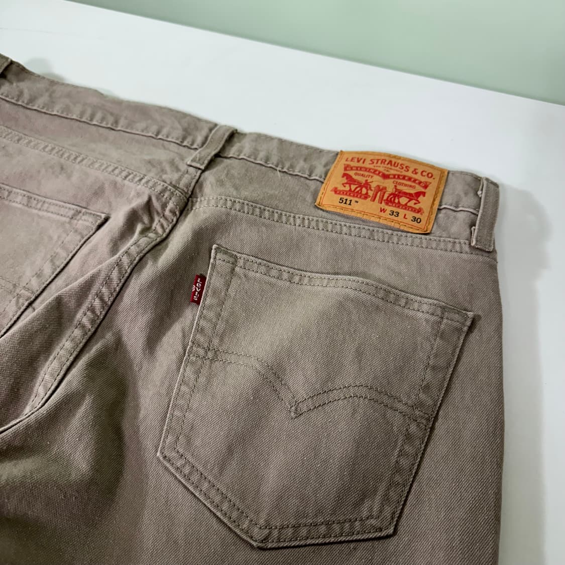 M-L 리바이스511 슬림핏 베이지 데님팬츠 청바지 상품이미지2