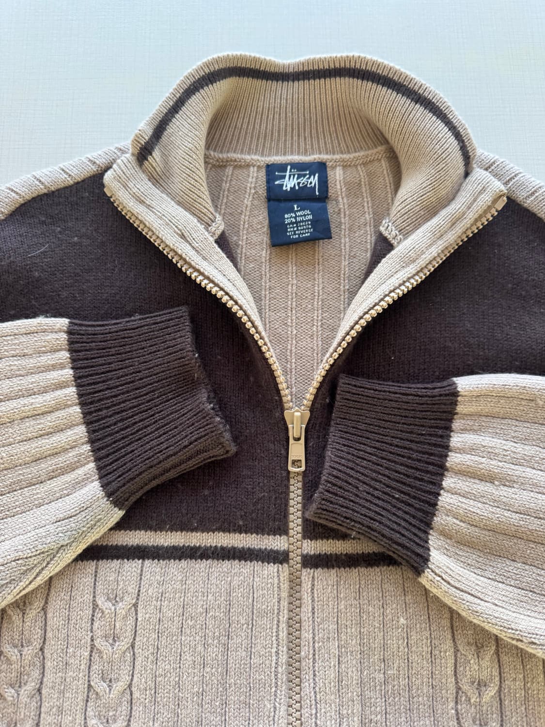 9/00s 스투시 니트 집업 상품이미지7