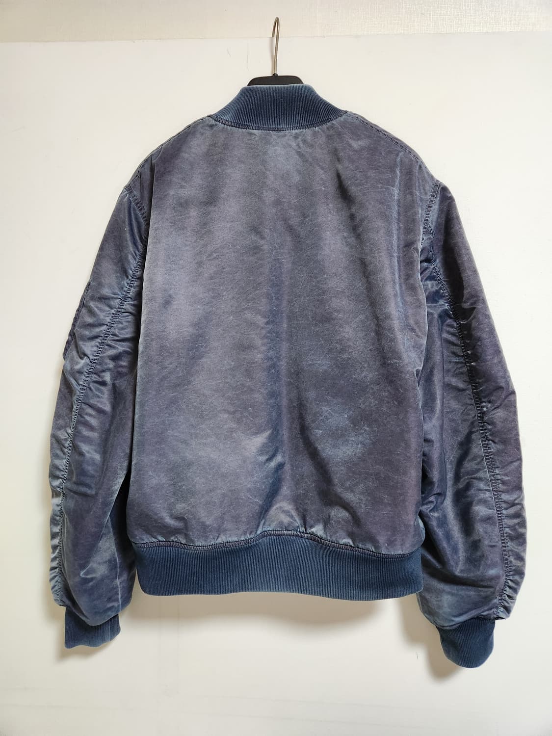 스투시 다이드 나일론 봄버 네이비 상품이미지6