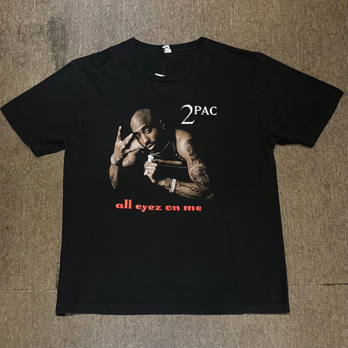 (2XL) 투팍 빈티지 프린팅 반팔티 상품이미지7