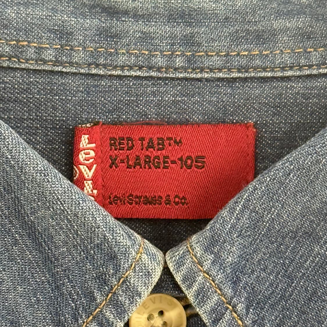 리바이스 레드탭 데님 셔츠 (XL, 105) 상품이미지2